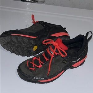 Salewa Women's Black and Coral Trail Running Shoes